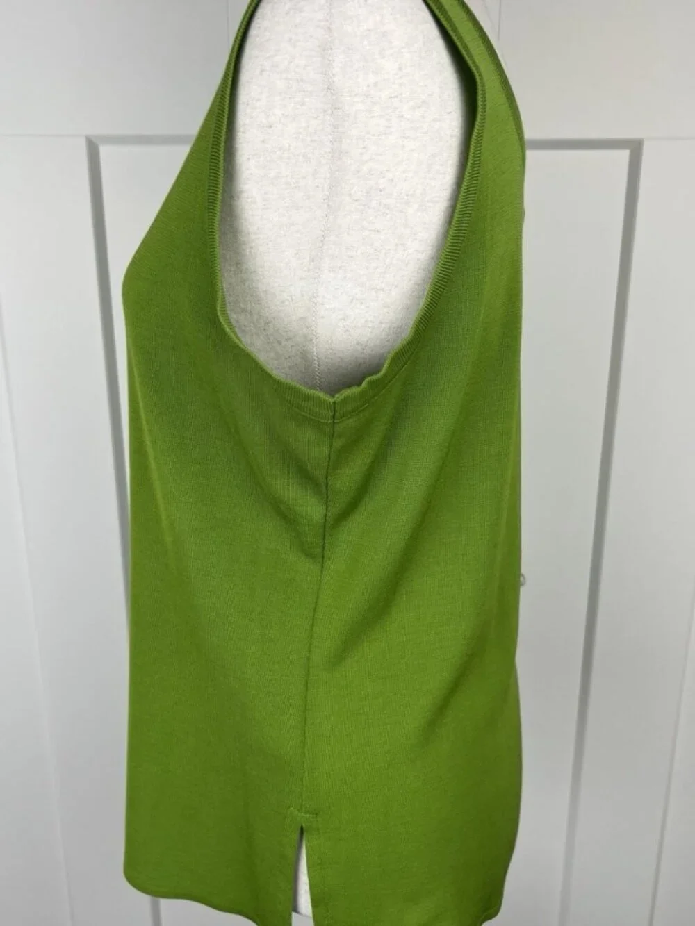 Misook Cardigan Tank Set Women's L Striped Colorblock Sweater Twinset